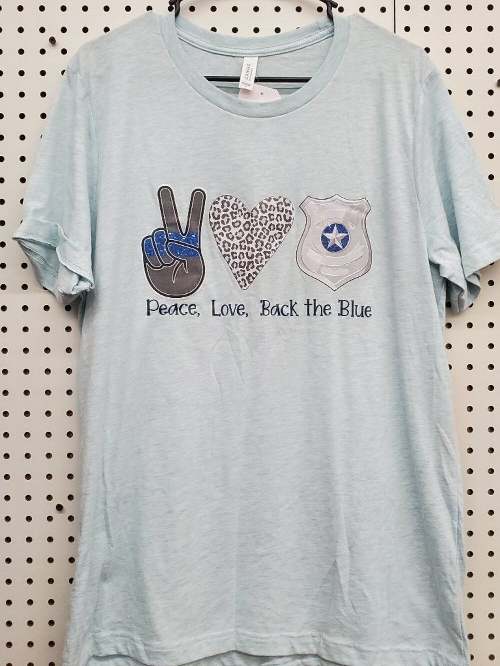 Back The Blue Short Sleeve Graphic Tee SM